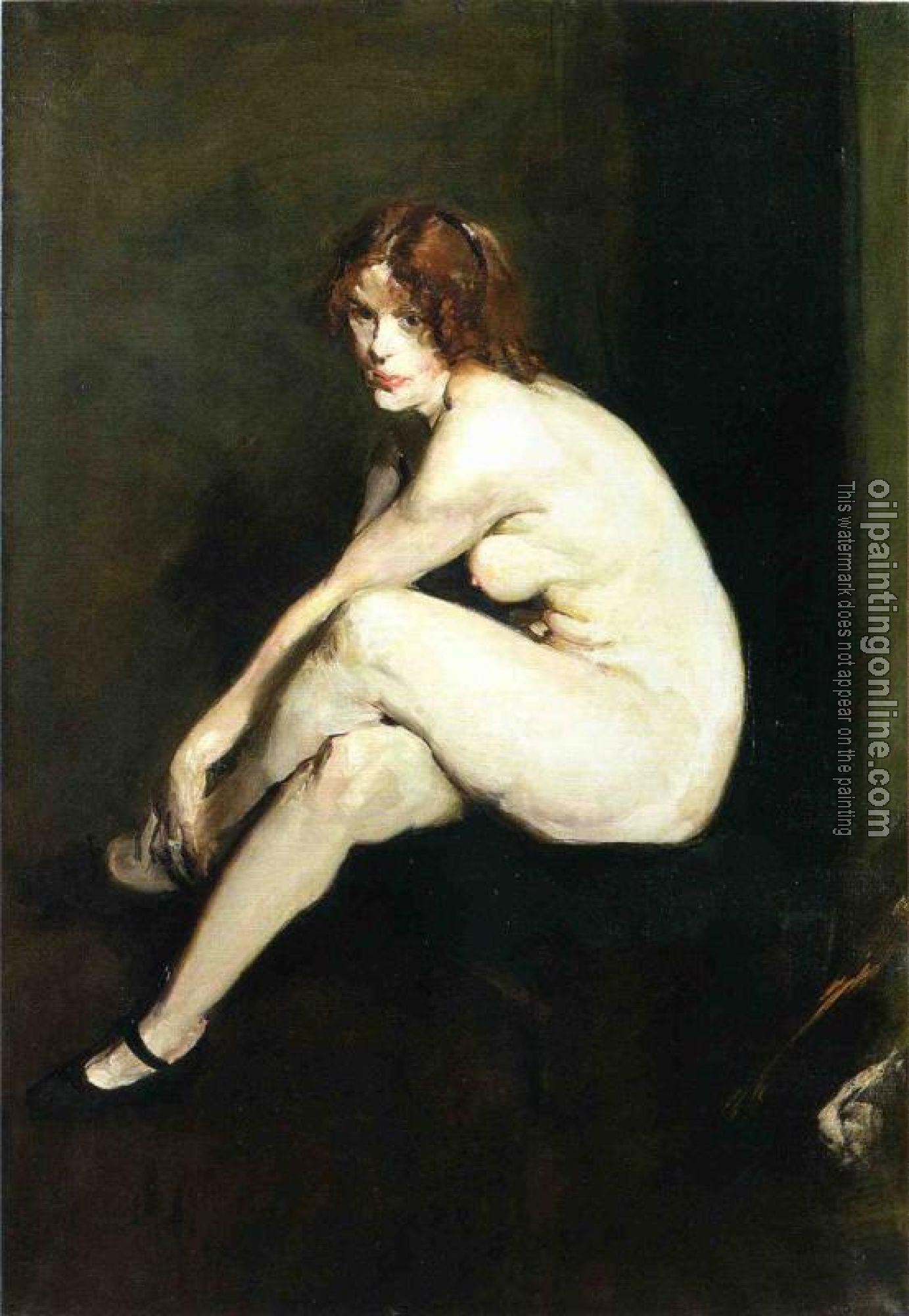 George Wesley Bellows - Nude Girl Miss Leslie Hall